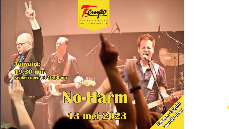 Zaterdag 13 mei: NO-Harm bij Tempo
