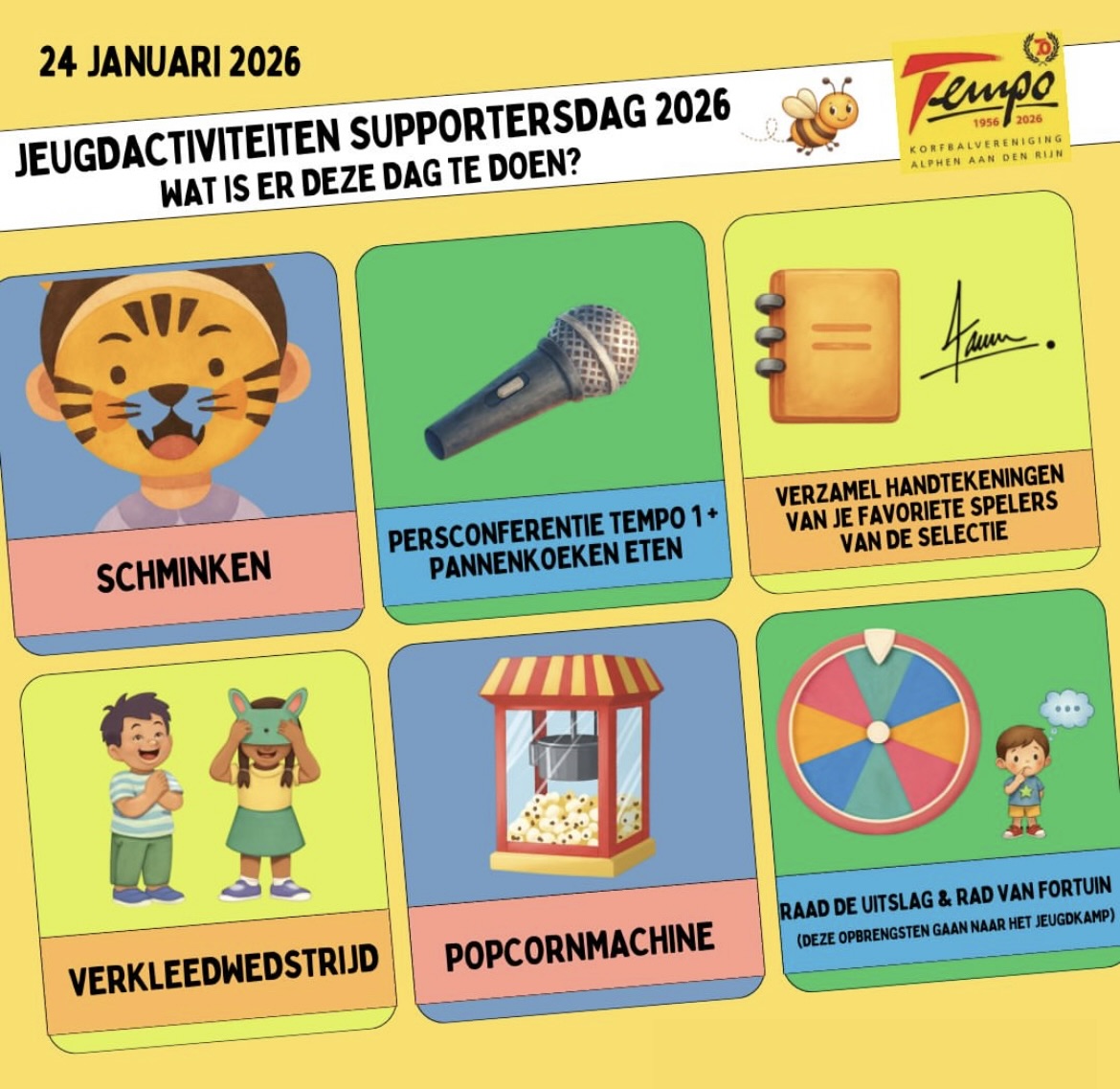Jeugdactiviteiten supportersdag