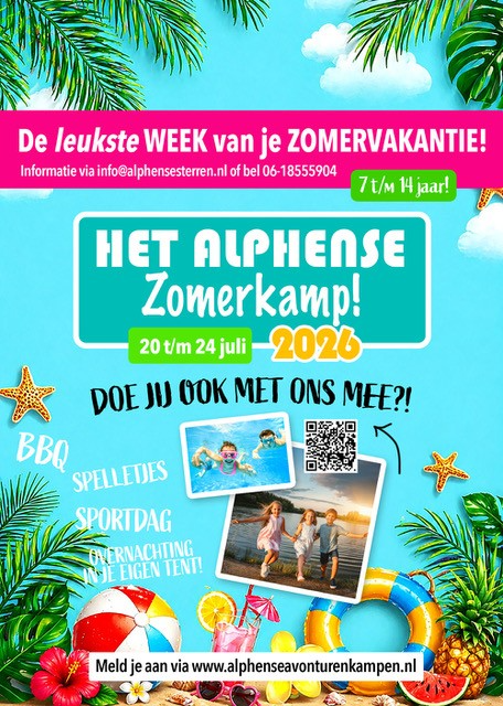 DOE JE OOK MEE MET HET ALPHENSE ZOMERKAMP 2026 ☀️